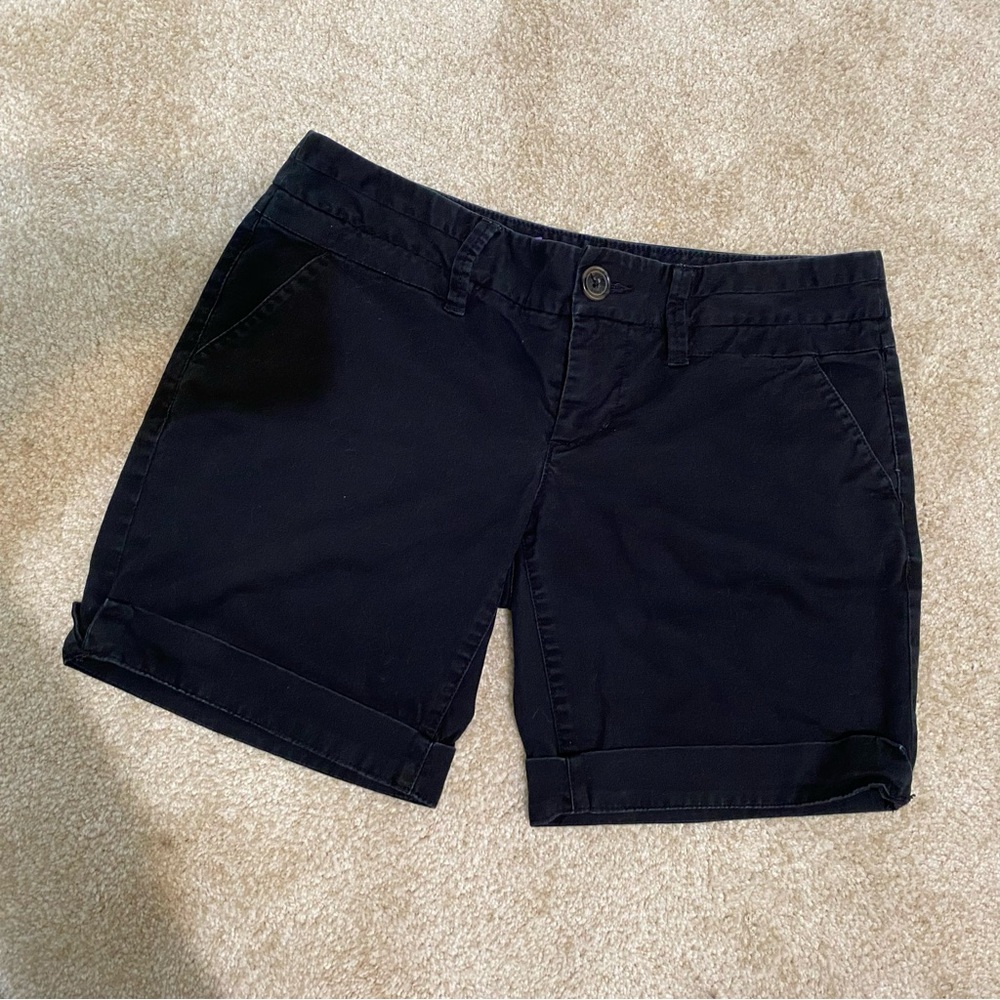 American Eagle Outfitters Black Bermuda Shorts